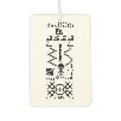 Binair berichtenantwoord van Arecibo Luchtverfrisser (Voorkant)