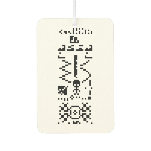 Binair berichtenantwoord van Arecibo Luchtverfrisser (Voorkant)