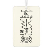 Binair berichtenantwoord van Arecibo Luchtverfrisser (Achterkant)