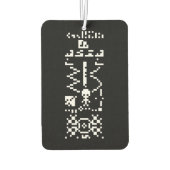 Binair berichtenantwoord van Arecibo Luchtverfrisser (Achterkant)