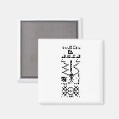 Binair berichtenantwoord van Arecibo Magneet (Voorkant / Achterkant)