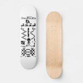 Binair berichtenantwoord van Arecibo Persoonlijk Skateboard (Voorkant)
