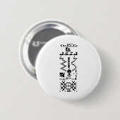 Binair berichtenantwoord van Arecibo Ronde Button 5,7 Cm (Voorkant /achterkant)