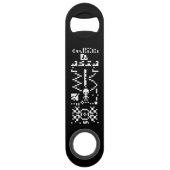 Binair berichtenantwoord van Arecibo Speed Flessenopener (Voorkant)