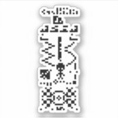 Binair berichtenantwoord van Arecibo Sticker (Voorkant)