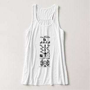 Binair berichtenantwoord van Arecibo Tanktop