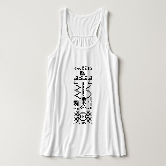 Binair berichtenantwoord van Arecibo Tanktop (Design voorkant)