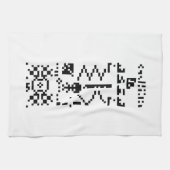 Binair berichtenantwoord van Arecibo Theedoek (Horizontaal)