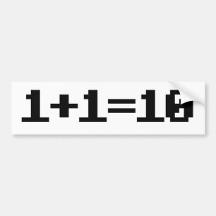 Binair Bumpersticker