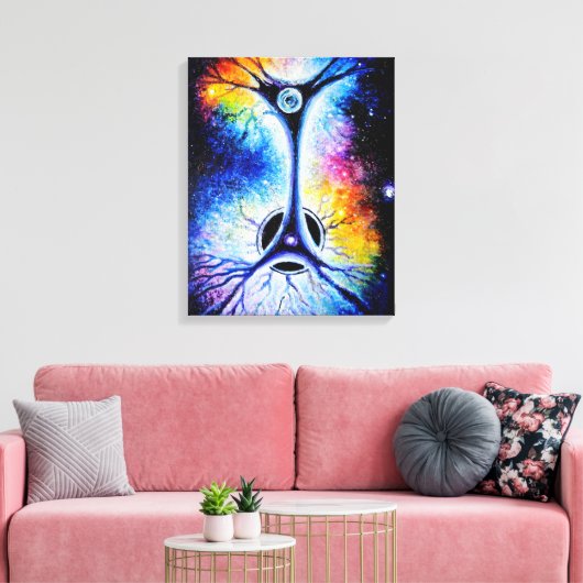 Binair Canvas Afdruk (Insitu (Woonkamer))