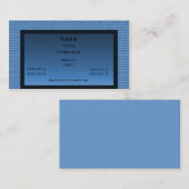 Binair Code Visitekaartje, blauw Visitekaartje (Voorkant / Achterkant)