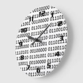 binair codepatroon grote klok (Hoek)