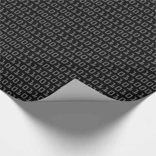 Binair codepatroon voor computer opheffen en koele cadeaupapier (Hoek)