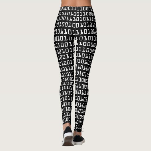 Binair codepatroon voor computer opheffen en koele leggings (Achterkant)