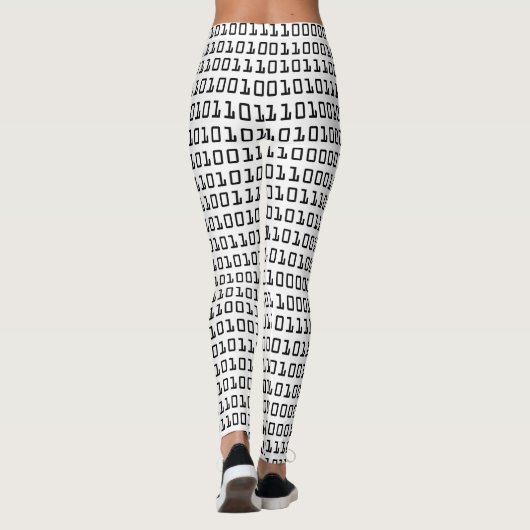 Binair codepatroon voor computer opheffen en koele leggings (Achterkant)
