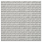 Binair codepatroon voor computer opheffen en koele stof (Swatch)