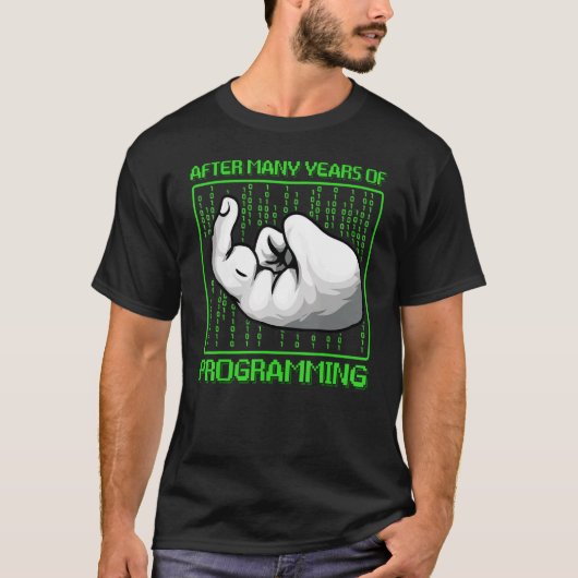 Binair codeprogramma Computer Programmer Bug Codin T-shirt (Voorkant)