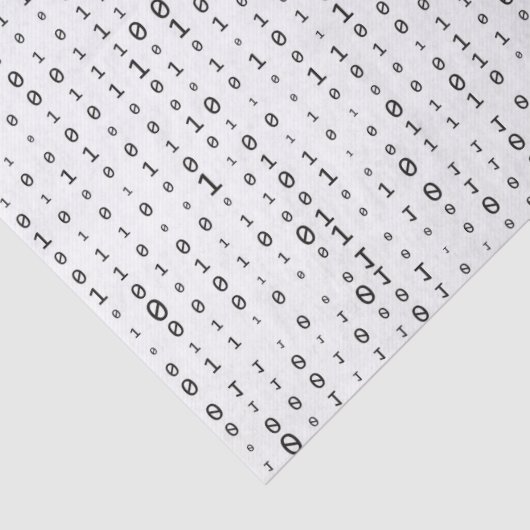 Binair codeweefselpapier tissuepapier (Detail)