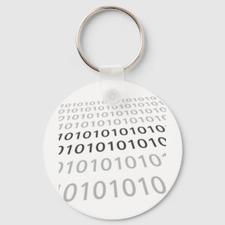 Binair getal 01 zwart-wit - GeekShirts Sleutelhanger