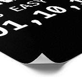 Binair getal is zo gemakkelijk als 01, 10, 11 prog poster (Hoek)