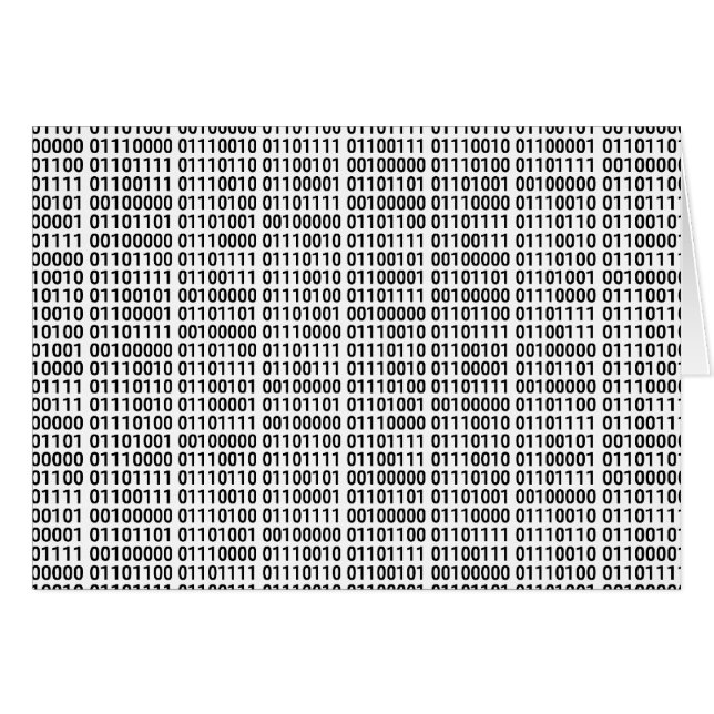 Binair: Ik hou van programma (Voorkant Horizontaal)