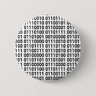 Binair: Ik hou van programma Ronde Button 5,7 Cm