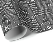 Binair in zwart-wit cadeaupapier (Rol Hoek)