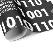 Binair in zwart-wit cadeaupapier (Rol Hoek)