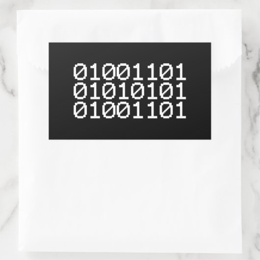 BINAIR MUM RECHTHOEKIGE STICKER (Tas)