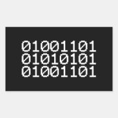 BINAIR MUM RECHTHOEKIGE STICKER (Voorkant)