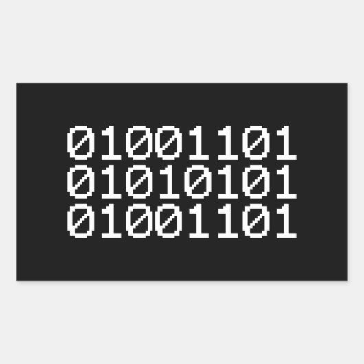 BINAIR MUM RECHTHOEKIGE STICKER (Voorkant)