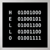 Binair Poster Code (Voorkant)