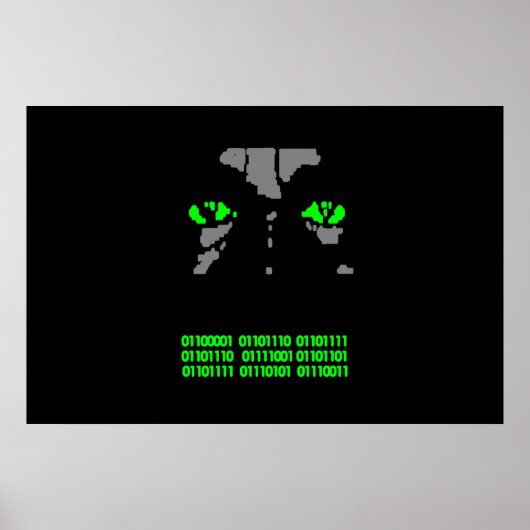 Binair Poster Code (Voorkant)