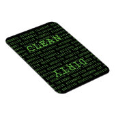 Binair programma Geek Clean Vuilnismaan Magneet (Rechterzijde)