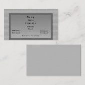 Binair Visitekaartje van de Code, Grijs (Voorkant / Achterkant)