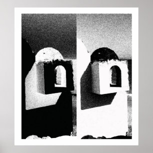 Binair zwart-wit, Fuerteventura Poster
