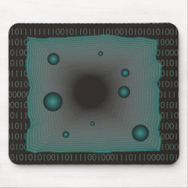 Binaire 1s 0s Matrix Big Machine Black Green Geek Muismat