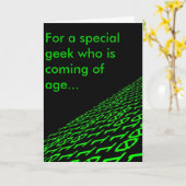 Binaire 21ste verjaardag Kaart (Gele Bloem)