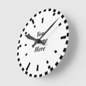 Binaire Bars Clock/w S Marks van Kenneth Yoncich Ronde Klok (Hoek)