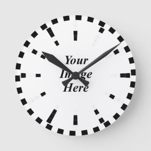 Binaire Bars Clock/w S Marks van Kenneth Yoncich Ronde Klok