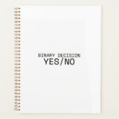 Binaire Beslissing Ja Nee 2026 Minimalistische Dag Planner (Voorkant)