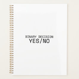 Binaire Beslissing Ja Nee 2026 Minimalistische Dag Planner