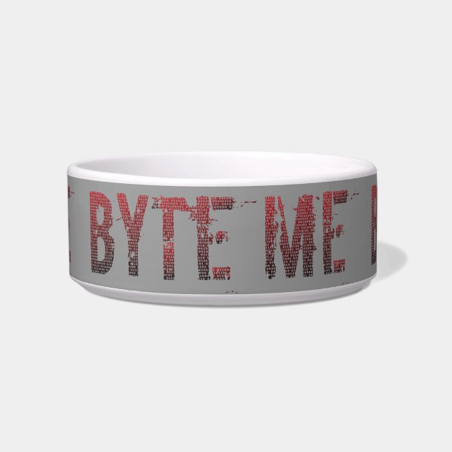 Binaire Byte me Voerbakje (Voorkant)