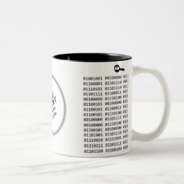 Binaire code AH2009 van de Master Computer Program Tweekleurige Koffiemok
