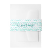 Binaire Code Aqua Geek Chic Belly Banden