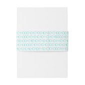 Binaire Code Aqua Geek Chic Belly Banden Uitnodigingen Wikkel (Achterkant Voorbeeld)