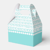 Binaire Code Aqua Geek Chic-draagvakken Bedankdoosjes (Achterkant)