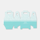 Binaire Code Aqua Geek Chic-draagvakken Bedankdoosjes (Uitgevouwen)
