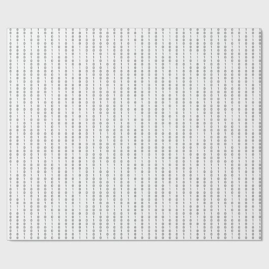 Binaire code cadeaupapier (Vlak)