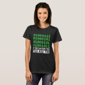 Binaire Code Computer Programmeur T-shirt (Voorkant volledig)